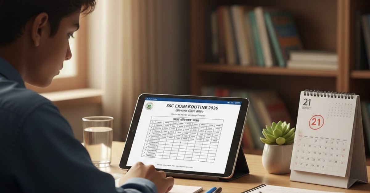 এসএসসি পরীক্ষার রুটিন ২০২৬ প্রকাশ: পরীক্ষা শুরু ২১ এপ্রিল।